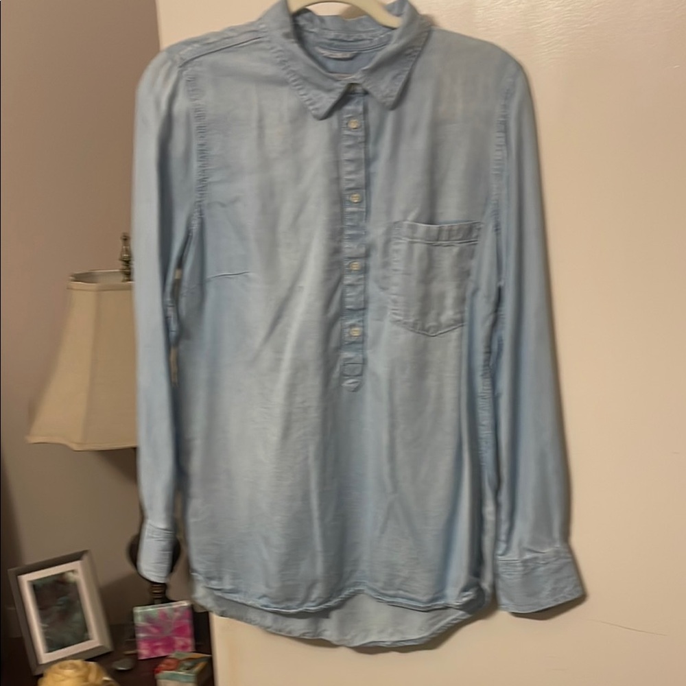 Merona Sky Blue Long Sleeve Shirt